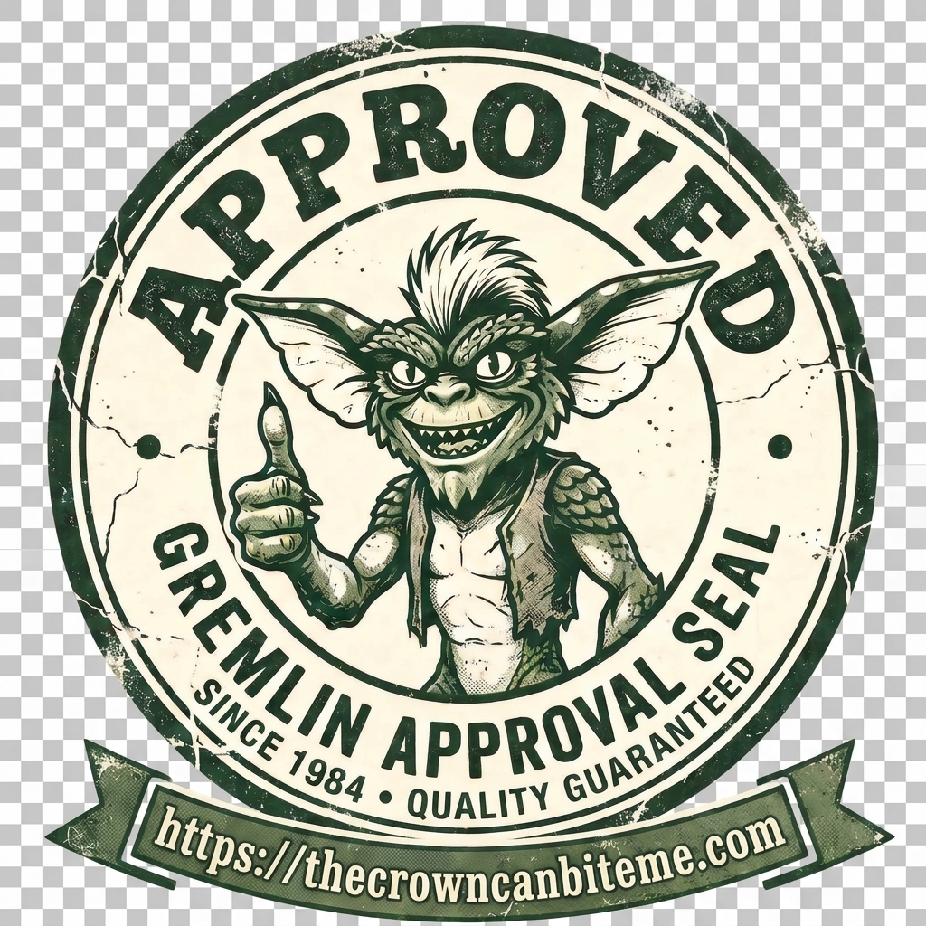 The Crown Can Bite Me &mdash; Gremlin Approval Seal, thecrowncanbiteme.com